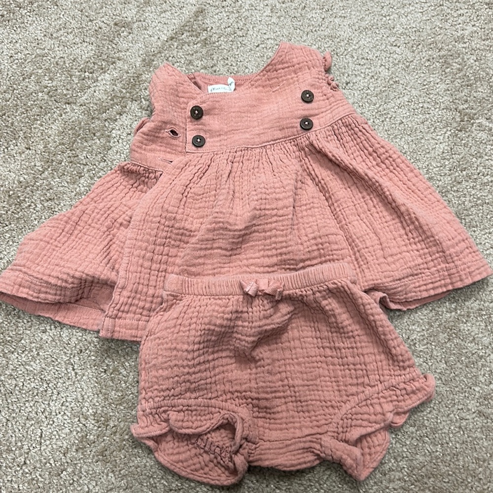 Oliver & Rain bloomers and top, 3 months